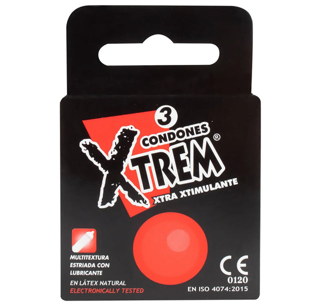 PRESERVATIVO XTREM XTRA XTIMULANTE 3 UND
