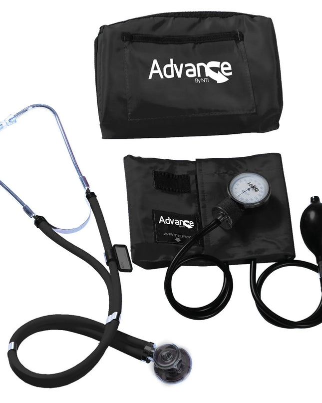 ADVANCE KIT TENSIOMETRO ESTETOSCOPIO NEGRO NTI