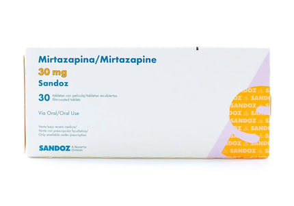 Mirtazapina 30 Mg 30 Tabletas Recubiertas Sandoz
