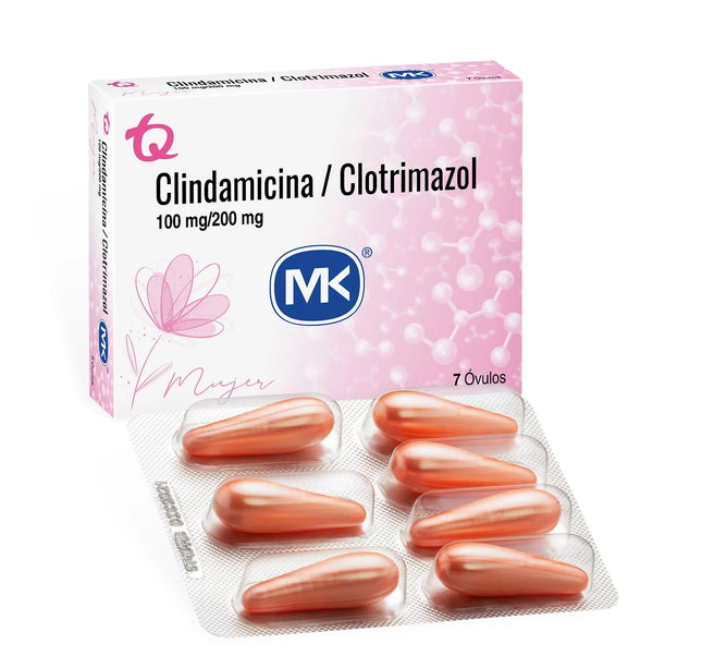 Clindamicina Clotrimazol 7 Ovulos Mk