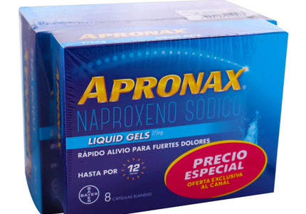 Apronax Liquid Gel 275Mg 50Cap+Apronax 8 Cap