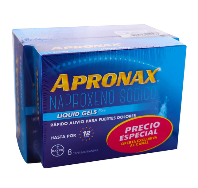 Apronax Liquid Gel 275Mg 50Cap+Apronax 8 Cap