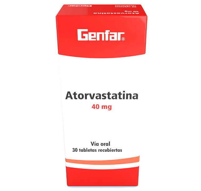 Atorvastatina 40Mg 30Tabletas Gf