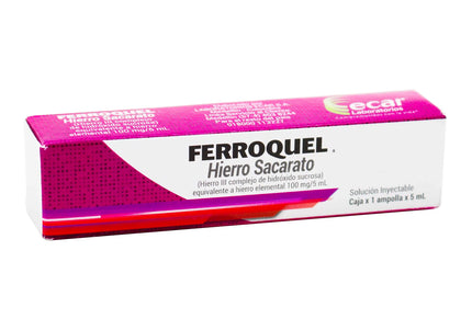 Ferroquel Hierro Sacarosa 1 Ampolla 5 Ml
