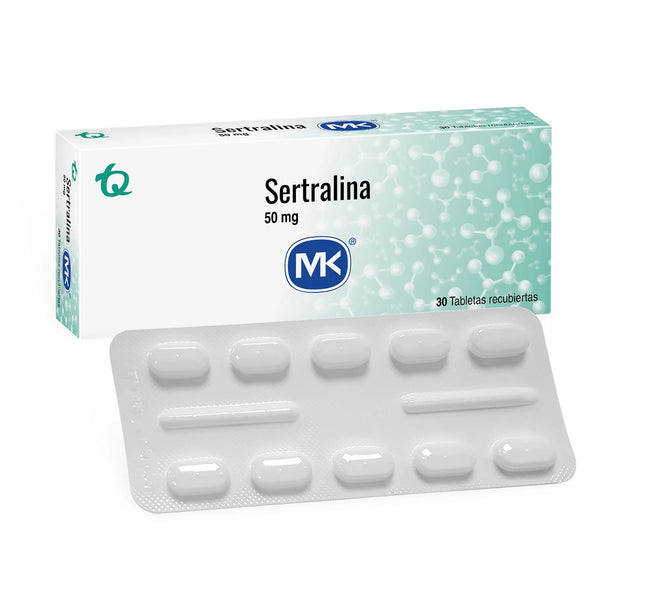 Sertralina 50 Mg 30 Tabletas Mkpae