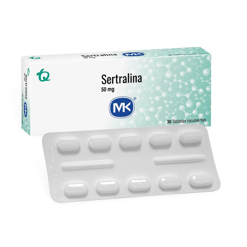 Sertralina 50 Mg 30 Tabletas Mkpae