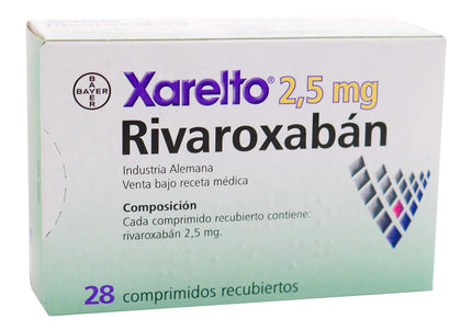 Xarelto 2.5 Mg 28 Comprimidos Recubiertas