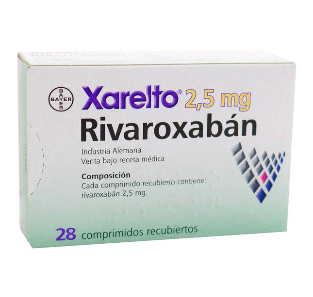 Xarelto 2.5 Mg 28 Comprimidos Recubiertas
