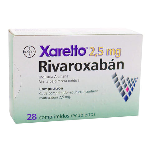 Xarelto 2.5 Mg 28 Comprimidos Recubiertas