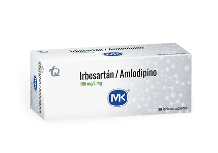 Irbesartan 150Mg Amlodipino 5Mg 30Tbs Mk