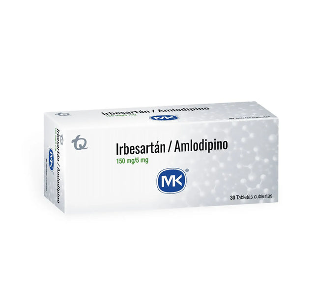 Irbesartan 150Mg Amlodipino 5Mg 30Tbs Mk