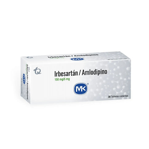 Irbesartan 150Mg Amlodipino 5Mg 30Tbs Mk