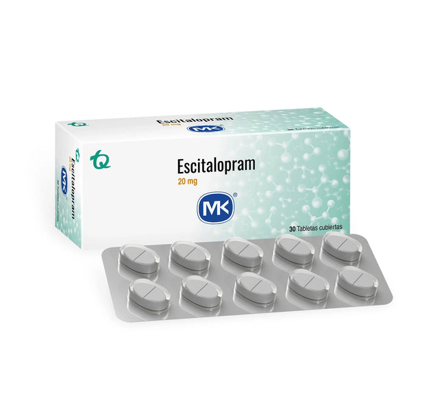 Escitalopram 20 Mg 30 Tbs Rec Mkpae