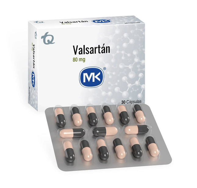 Valsartan 80 Mg 30 Capsulas Mk