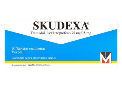 Skudexa 75/25 Mg 20 Tabletas