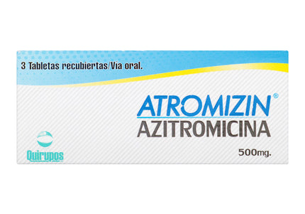 Atromizin Azitromicina 500 Mg 3 Tabletas