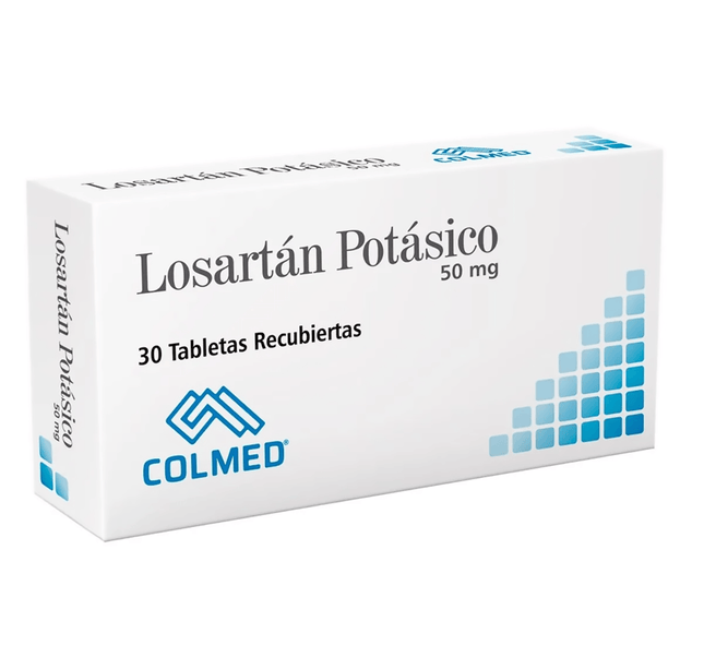 Losartan 50 Mg 30 Tabletas Colmed