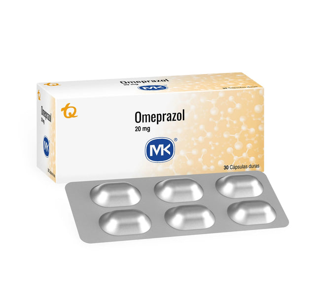 Omeprazol 20 Mg 30 Capsulas Mk