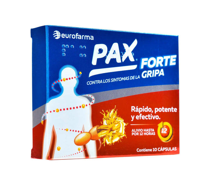PAX FORTE 400 MG 10 CAPSULAS