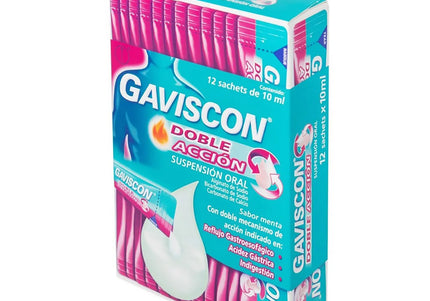 Gaviscon Doble Accion  Pague 10 Lleve 12 Cajas X 12 Sobres