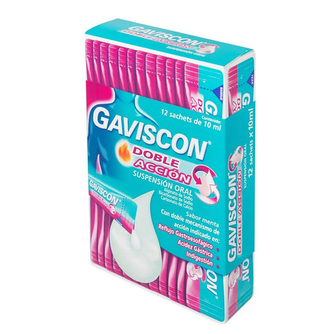 Gaviscon Doble Accion  Pague 10 Lleve 12 Cajas X 12 Sobres