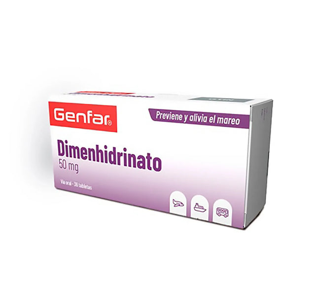 Dimenhidrinato 50 Mg 36 Tbs Gf