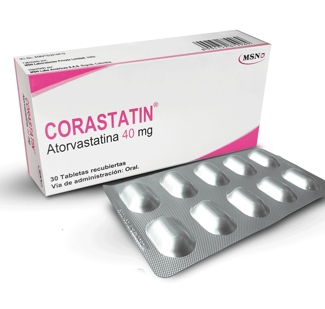 Corastatin 40 Mg 30 Tabletas