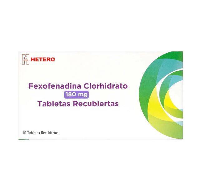 Fexofenadina Clorhidra.180 Mg Caja 10 Tabletas