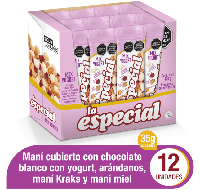 Mani La Especial Mix Yogurt 35Gr 12 Und