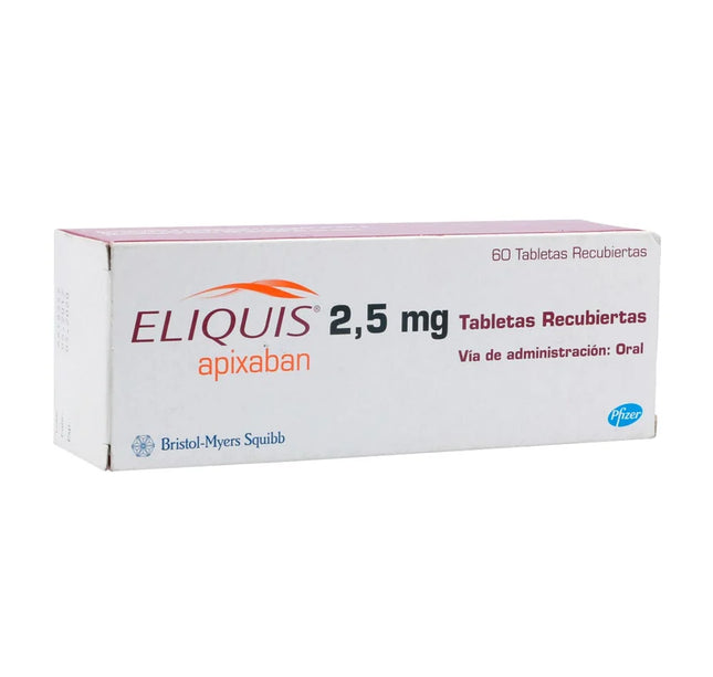Eliquis 2.5 Mg 60 Tabletas