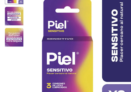 Preservativo Condon Piel Sensitivo 3 Und