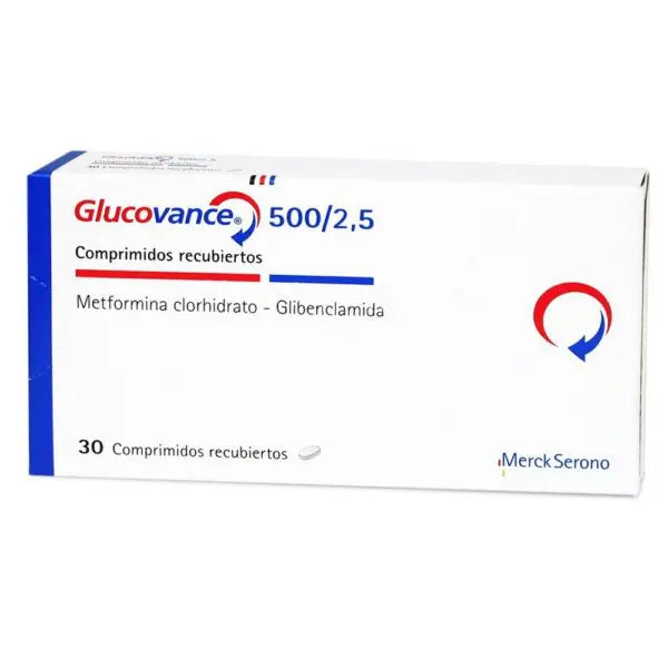 Glucovance 500/2.5 Mg 30 Tabletas