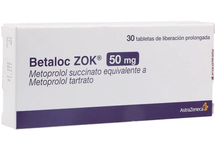 Betaloc Zok 50 Mg 30 Tabletas
