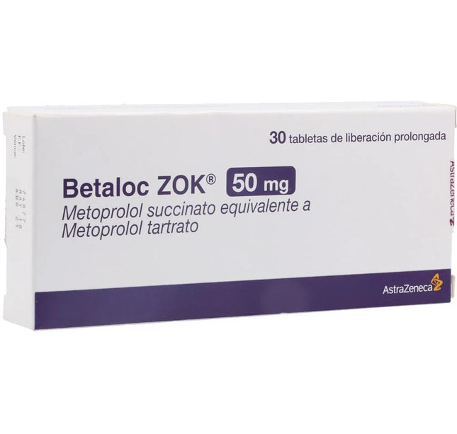 Betaloc Zok 50 Mg 30 Tabletas