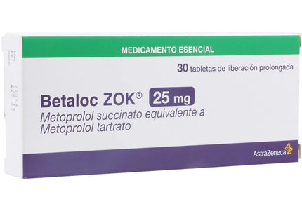 Betaloc Zok 25 Mg 30 Tabletas