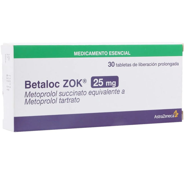 Betaloc Zok 25 Mg 30 Tabletas