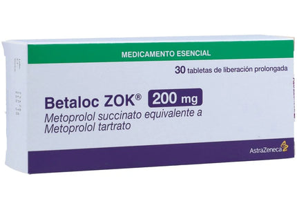 Betaloc Zok 200 Mg 30 Tabletas