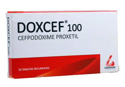Doxcef 100 Mg 20 Tabletas