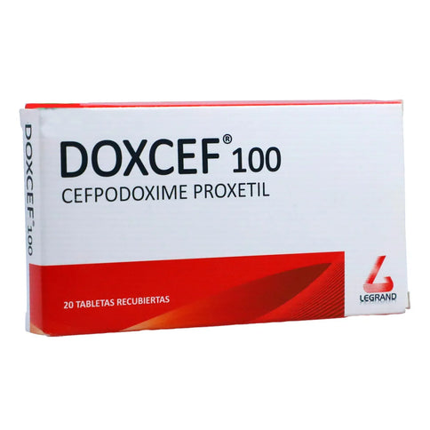 Doxcef 100 Mg 20 Tabletas