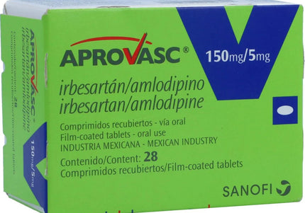 Aprovasc 150/5 Mg 28 Tabletas