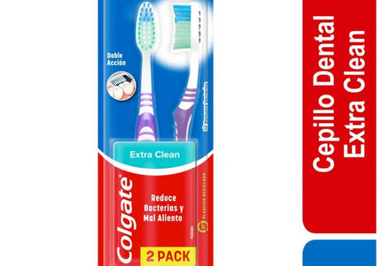 2 Cepillo Colgate Extra Clean Duro