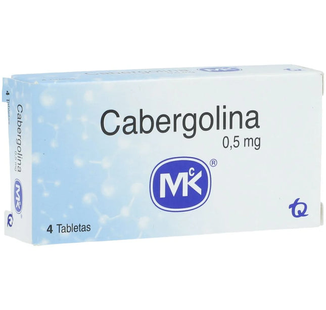 Cabergolina 0 5 Mg 4 Tabletas Mkp37933