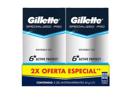 2 Desodorante Gillette Clinical Gel Cool Wave 45Gr