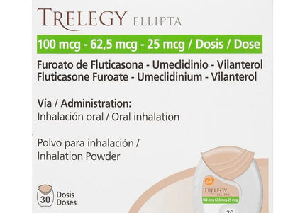 Trelegy Ellipta 100/62.5/25Mg 30 Dosis