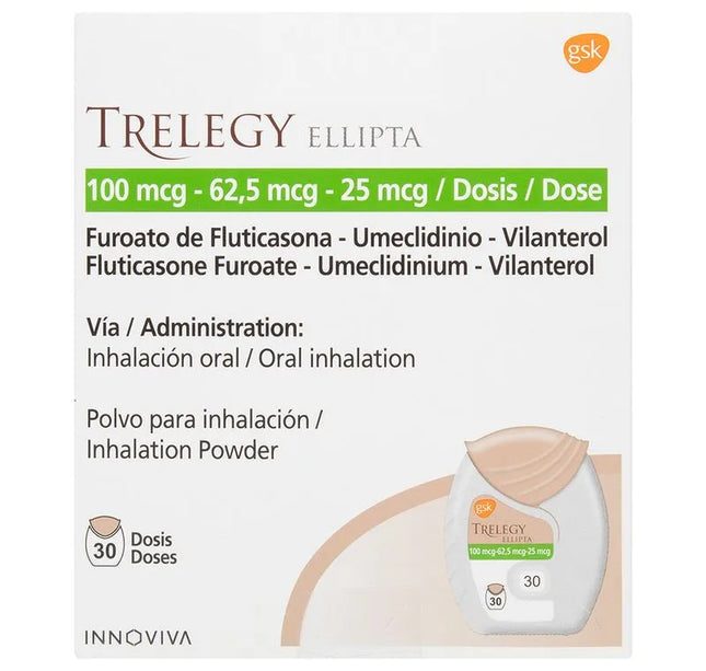 Trelegy Ellipta 100/62.5/25Mg 30 Dosis