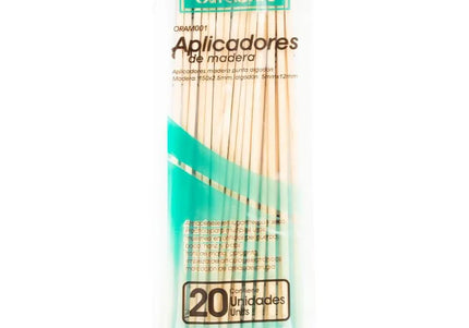 Aplicador De Madera Alfa 20 Und