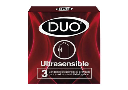 Preservativo Duo Ultrasensible 3 Und S.O