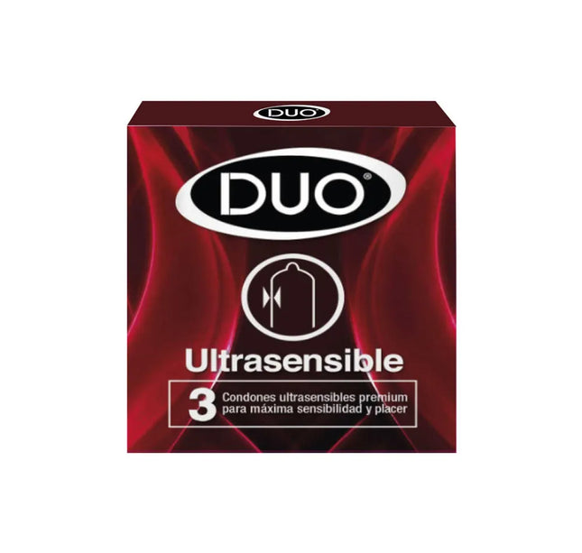Preservativo Duo Ultrasensible 3 Und S.O