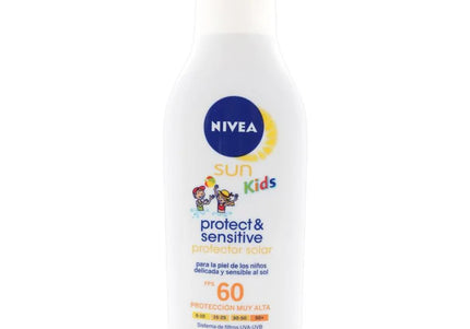 Bloqueador Nivea Sun Fps60 Kids Sensit.125 Ml