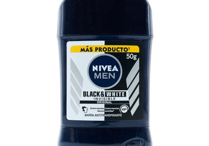 Desodorante Nivea Barra Invisible Black and White 50Gr
